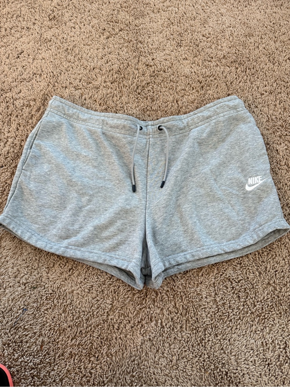 Nike Women’s Gray Fleece Drawstring Athletic Shorts
